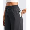imageCRZ YOGA Lightweight Wide Leg Cropped Pants for Women 25  Casual Travel Work Sweatpants SummerGraphite Grey