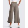 imageCRZ YOGA Lightweight Wide Leg Cropped Pants for Women 25  Casual Travel Work Sweatpants SummerNomad Grey