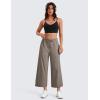 imageCRZ YOGA Lightweight Wide Leg Cropped Pants for Women 25  Casual Travel Work Sweatpants SummerNomad Grey