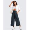 imageCRZ YOGA Lightweight Wide Leg Cropped Pants for Women 25  Casual Travel Work Sweatpants SummerTrue Navy