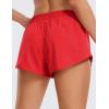 imageCRZ YOGA Low Waisted Running Shorts for Women 25  Mesh Liner Quick Dry for Workout Sport Athletic with Zipper PocketDeep Red