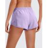 imageCRZ YOGA Low Waisted Running Shorts for Women 25  Mesh Liner Quick Dry for Workout Sport Athletic with Zipper PocketLilac