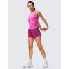 imageCRZ YOGA Low Waisted Running Shorts for Women 25  Mesh Liner Quick Dry for Workout Sport Athletic with Zipper PocketMagenta Purple