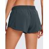 imageCRZ YOGA Low Waisted Running Shorts for Women 25  Mesh Liner Quick Dry for Workout Sport Athletic with Zipper PocketMelanite