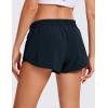 imageCRZ YOGA Low Waisted Running Shorts for Women 25  Mesh Liner Quick Dry for Workout Sport Athletic with Zipper PocketTrue Navy