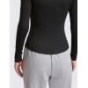 imageCRZ YOGA Ribbed Modal Henley Shirts for Women  Comfort Casual Knit Long Sleeve Tops Soft Stretchy Basic Fitted LayeringBlack