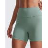 imageCRZ YOGA Secretsculpt Butterlift Biker Shorts 4  No Front Seam High Waisted Womens Workout Gym Booty Scrunch ButtCrater Green
