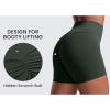 imageCRZ YOGA Secretsculpt Butterlift Biker Shorts 4  No Front Seam High Waisted Womens Workout Gym Booty Scrunch ButtLegend Green