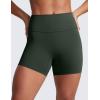 imageCRZ YOGA Secretsculpt Butterlift Biker Shorts 4  No Front Seam High Waisted Womens Workout Gym Booty Scrunch ButtLegend Green
