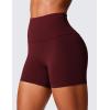 imageCRZ YOGA Secretsculpt Butterlift Biker Shorts 4  No Front Seam High Waisted Womens Workout Gym Booty Scrunch ButtRed Merlot