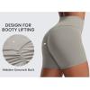 imageCRZ YOGA Secretsculpt Butterlift Biker Shorts 4  No Front Seam High Waisted Womens Workout Gym Booty Scrunch ButtRock Grey