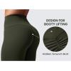 imageCRZ YOGA Secretsculpt Butterlift Workout Leggings 28  No Front Seam High Waisted Womens Yoga Pants Booty Scrunch ButtOlive Green
