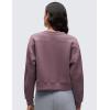 imageCRZ YOGA SoftAura Pullover Sweatshirt for Women  Crewneck Workout Casual Basic Fall Sweat ShirtsLight Ripe Plum