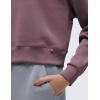 imageCRZ YOGA SoftAura Pullover Sweatshirt for Women  Crewneck Workout Casual Basic Fall Sweat ShirtsLight Ripe Plum