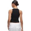 imageCRZ YOGA Softembrace High Neck Tank Tops for Women  Casual Going Out Soft Double Lined Basic Summer Sleeveless ShirtsBlack