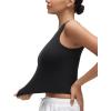 imageCRZ YOGA Softembrace High Neck Tank Tops for Women  Casual Going Out Soft Double Lined Basic Summer Sleeveless ShirtsBlack