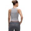 imageCRZ YOGA Softembrace High Neck Tank Tops for Women  Casual Going Out Soft Double Lined Basic Summer Sleeveless ShirtsRhino Grey