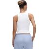 imageCRZ YOGA Softembrace High Neck Tank Tops for Women  Casual Going Out Soft Double Lined Basic Summer Sleeveless ShirtsWhite