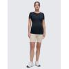 imageCRZ YOGA Softembrace Maternity Crewneck Short Sleeve Shirts  Soft Casual Pregnancy Tops Going Out Basic TShirts for WomenTrue Navy
