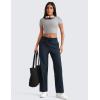 imageCRZ YOGA Straight Leg Casual Pants for Women 30 High Waisted Stretch Work Workout Travel Trousers with PocketsTrue Navy