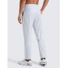imageCRZ YOGA Workout Daily Pants for Men 30  Quick Dry SweatWicking Athletic Casual Lounge Joggers Trouser with PocketsPlatinum Grey