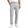 imageCRZ YOGA Breeze Comfy Golf Pants for Men  3032 Lightweight Quick Dry Casual Athletic Work Dress Trousers with PocketsLinen Grey