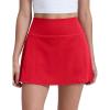 imageCRZ YOGA Butterluxe High Waisted Tennis Skirts for Women  Mini Lined A Line Golf Casual Skort with Inner PocketsAurora Red