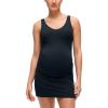 imageCRZ YOGA Butterluxe Maternity V Neck Mini Dress Linerless  Ruched Tennis Athletic Casual Pregnancy Womens Bodycon SummerTrue Navy