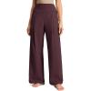 imageCRZ YOGA Butterluxe Palazzo Pants Pockets 30  Front Pleated High Waisted Yoga Lounge Casual Wide Leg Buttery SoftRipe Plum
