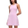 imageCRZ YOGA Butterluxe Racerback Mini Dress for Women  A Line Crewneck Casual Travel Outfits with Bras No Builtin ShortsVita Pink