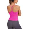 imageCRZ YOGA Butterluxe Racerback Tank Tops for Women  Scoop Neck Spaghetti Strap Padded Workout Camisole with Built in BraNeonlight Purple