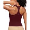 imageCRZ YOGA Butterluxe Racerback Tank Tops for Women  Yoga Workout Casual Gym Athletic Camisole Tight Sleeveless ShirtsRed Merlot
