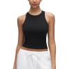 imageCRZ YOGA Softembrace High Neck Tank Tops for Women  Casual Going Out Soft Double Lined Basic Summer Sleeveless ShirtsBlack