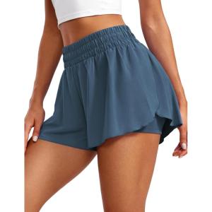 imageCRZ YOGA 2 in 1 Split Flowy Running Shorts for Women 3  High Waisted Quick Dry Skirts for Tennis Workout Athletic LoungeStelindigo