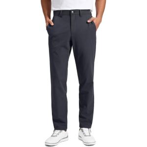 imageCRZ YOGA Breeze Comfy Golf Pants for Men  3032 Lightweight Quick Dry Casual Athletic Work Dress Trousers with PocketsInk Gray
