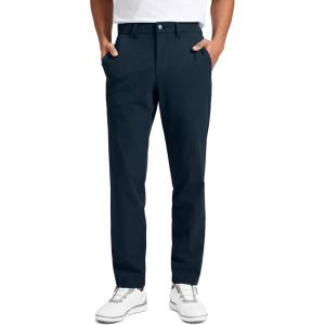 imageCRZ YOGA Breeze Comfy Golf Pants for Men  3032 Lightweight Quick Dry Casual Athletic Work Dress Trousers with PocketsTrue Navy