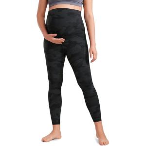 imageCRZ YOGA Butterluxe Maternity Leggings 25  Over The Belly Buttery Soft Workout Activewear Yoga Womens Pregnancy PantsDark Grey Camouflage 2