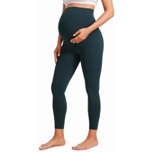 imageCRZ YOGA Butterluxe Maternity Leggings 25  Over The Belly Buttery Soft Workout Activewear Yoga Womens Pregnancy PantsForest Dark Green