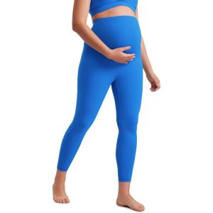imageCRZ YOGA Butterluxe Maternity Leggings 25  Over The Belly Buttery Soft Workout Activewear Yoga Womens Pregnancy PantsSparkle Blue