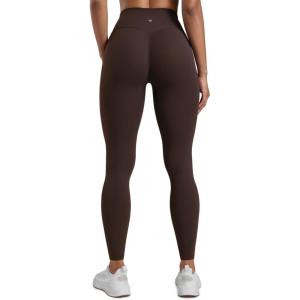 imageCRZ YOGA Secretsculpt Butterlift Workout Leggings 28  No Front Seam High Waisted Womens Yoga Pants Booty Scrunch ButtHot Fudge Brown