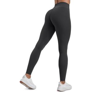 imageCRZ YOGA Secretsculpt Butterlift Workout Leggings 28  No Front Seam High Waisted Womens Yoga Pants Booty Scrunch ButtMysterious Grey