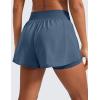 imageCRZ YOGA 2 in 1 Double Layer Running Shorts for Women 3  High Waisted for Athletic Tennis Workout with Zip PocketsStelindigo