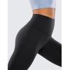 imageCRZ YOGA Brushed Naked Feeling Workout Leggings 25  High Waisted Gym Compression Tummy Control Womens Yoga PantsBlack