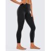 imageCRZ YOGA Brushed Naked Feeling Workout Leggings 25  High Waisted Gym Compression Tummy Control Womens Yoga PantsBlack