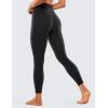 imageCRZ YOGA Brushed Naked Feeling Workout Leggings 25  High Waisted Gym Compression Tummy Control Womens Yoga PantsBlack