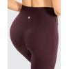 imageCRZ YOGA Brushed Naked Feeling Workout Leggings 25  High Waisted Gym Compression Tummy Control Womens Yoga PantsDark Russet