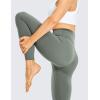 imageCRZ YOGA Brushed Naked Feeling Workout Leggings 25  High Waisted Gym Compression Tummy Control Womens Yoga PantsGrey Sage