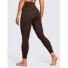 imageCRZ YOGA Brushed Naked Feeling Workout Leggings 25  High Waisted Gym Compression Tummy Control Womens Yoga PantsHot Fudge Brown