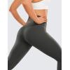 imageCRZ YOGA Brushed Naked Feeling Workout Leggings 25  High Waisted Gym Compression Tummy Control Womens Yoga PantsInk Gray