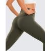 imageCRZ YOGA Brushed Naked Feeling Workout Leggings 25  High Waisted Gym Compression Tummy Control Womens Yoga PantsOlive Green